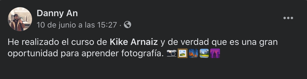 Testimonio alumno