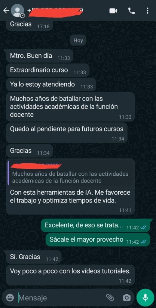 Testimonios de Alumnos